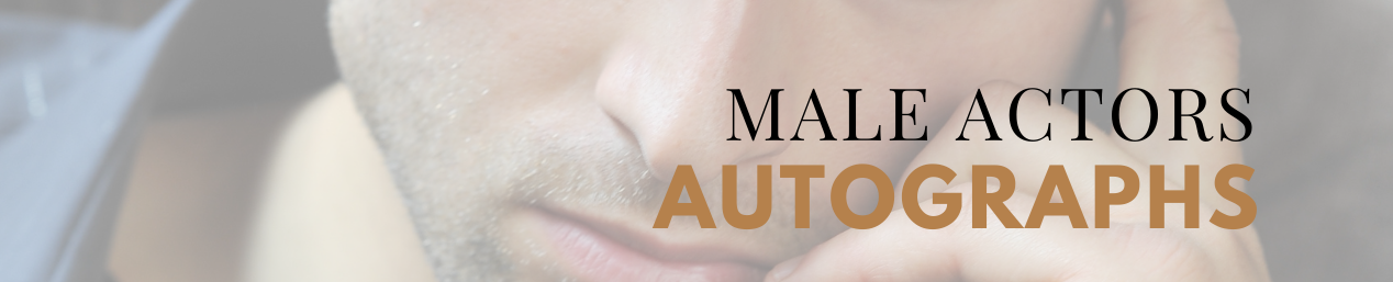 Male actors autographs