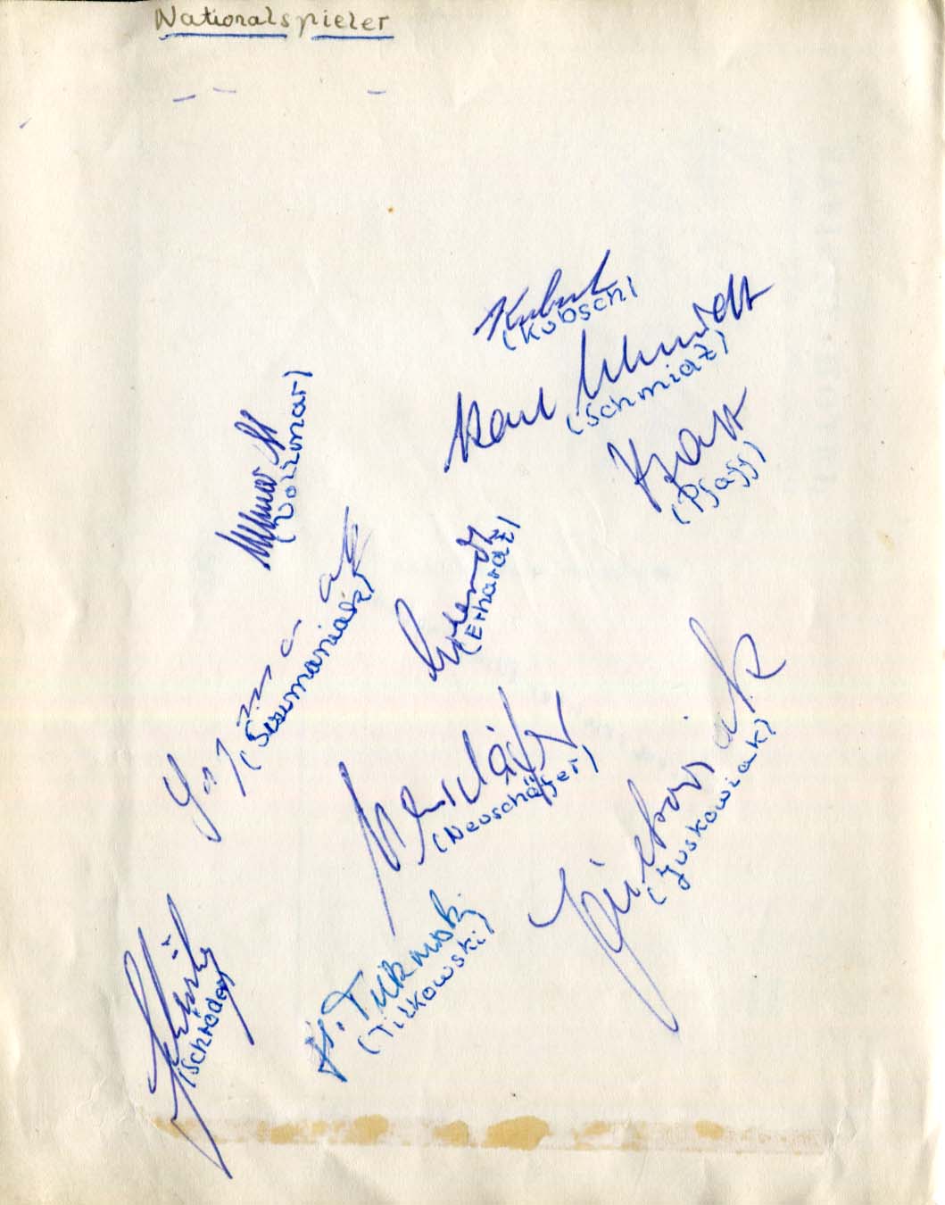 Vintage Soccer team members Autograph Autogramm | ID 8013867843733