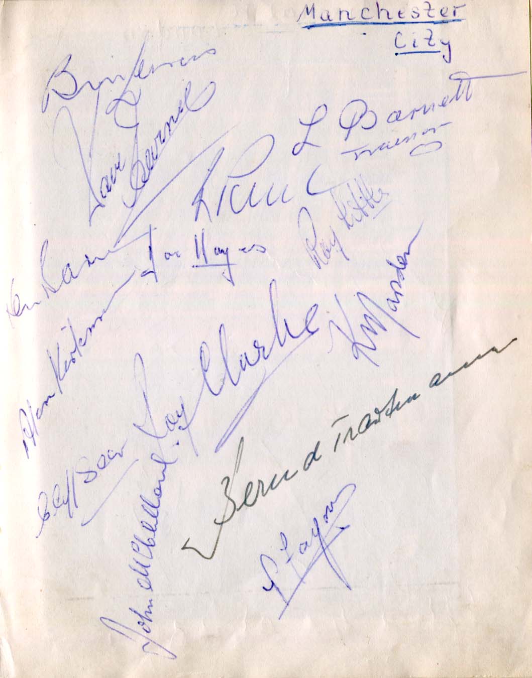 Vintage Soccer team members Autograph Autogramm | ID 8013867843733