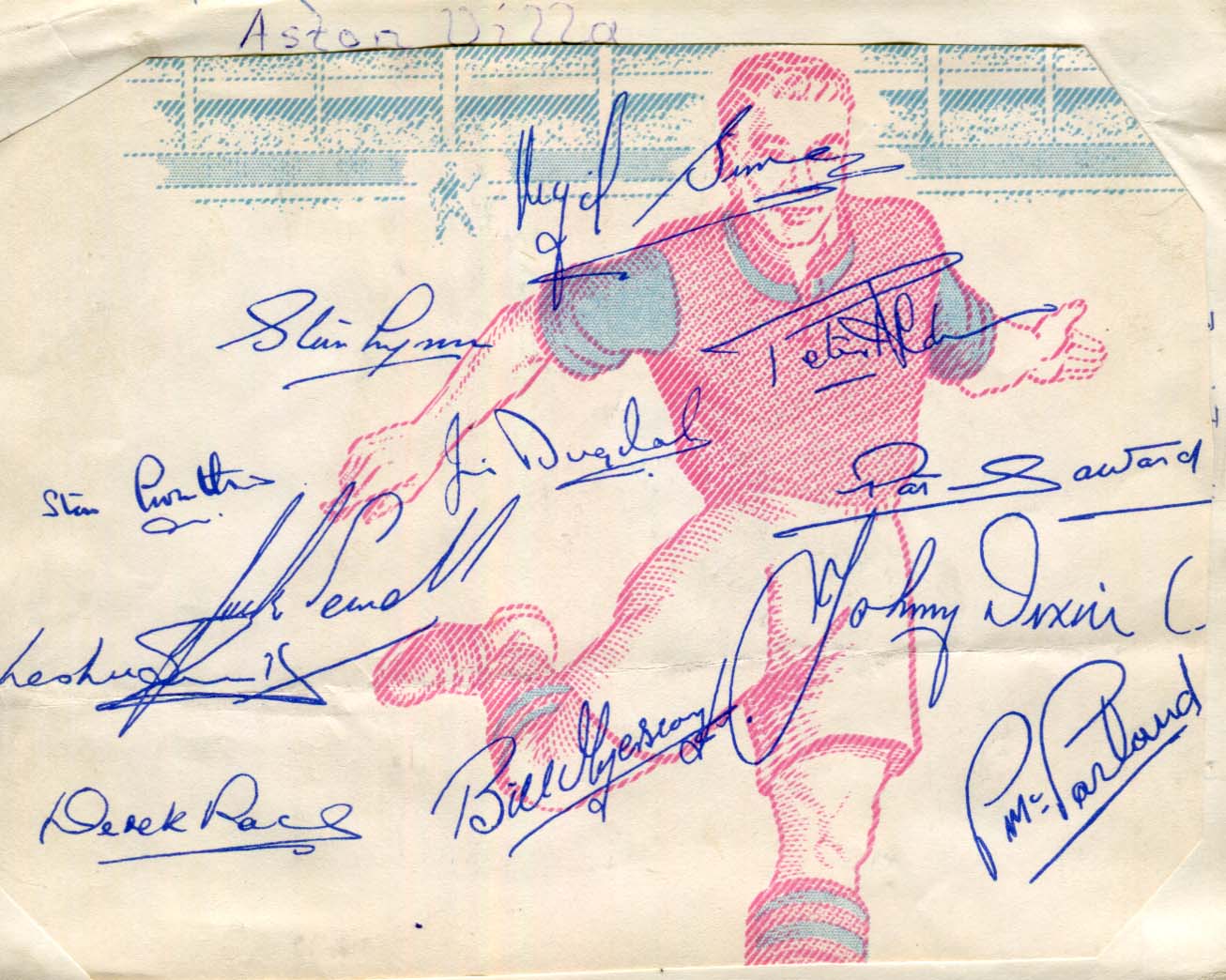 Vintage Soccer team members Autograph Autogramm | ID 8013867843733