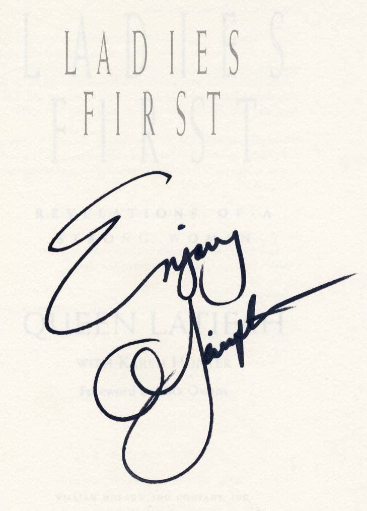 Queen Latifah Autograph