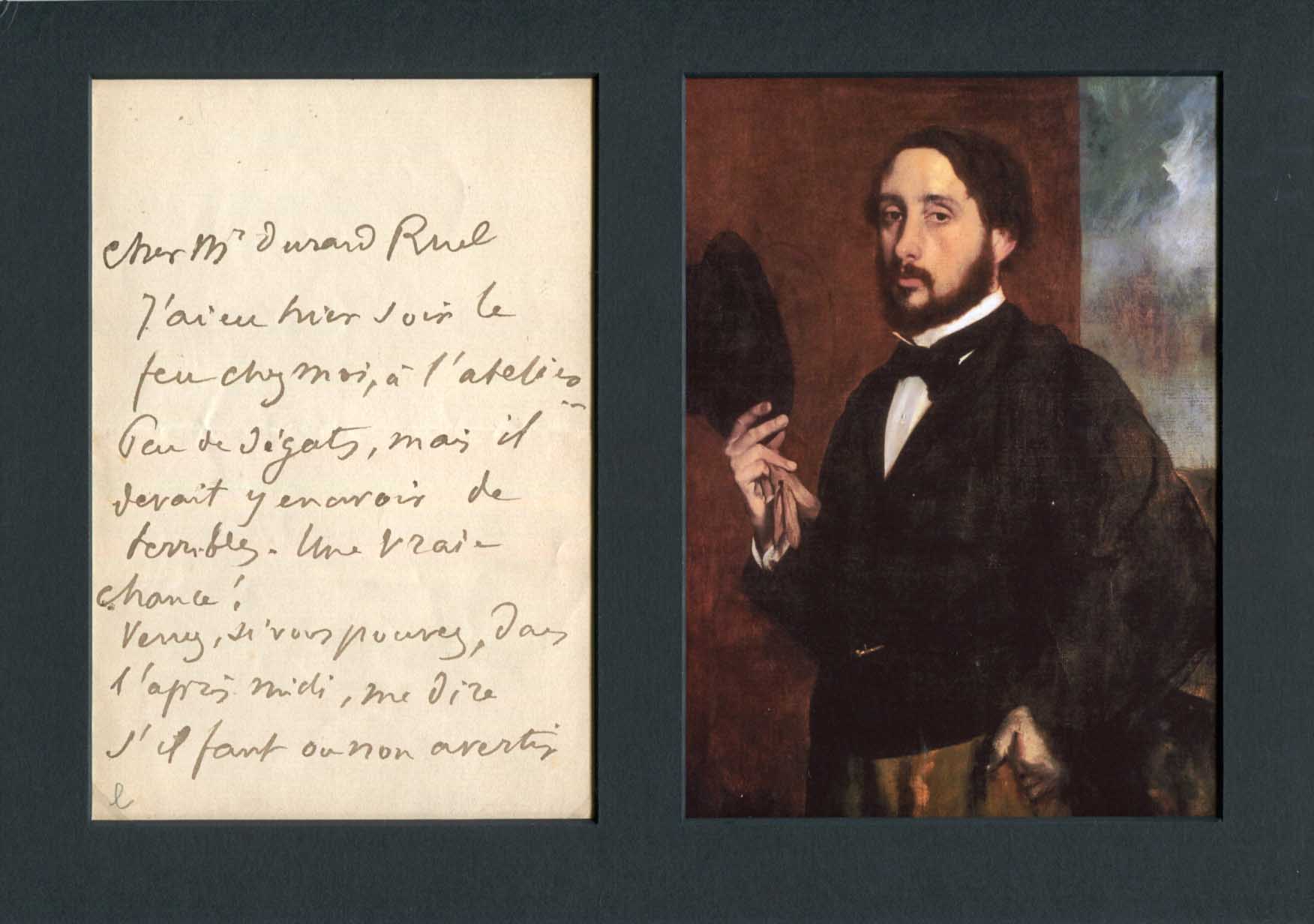 Edgar Degas Autograph