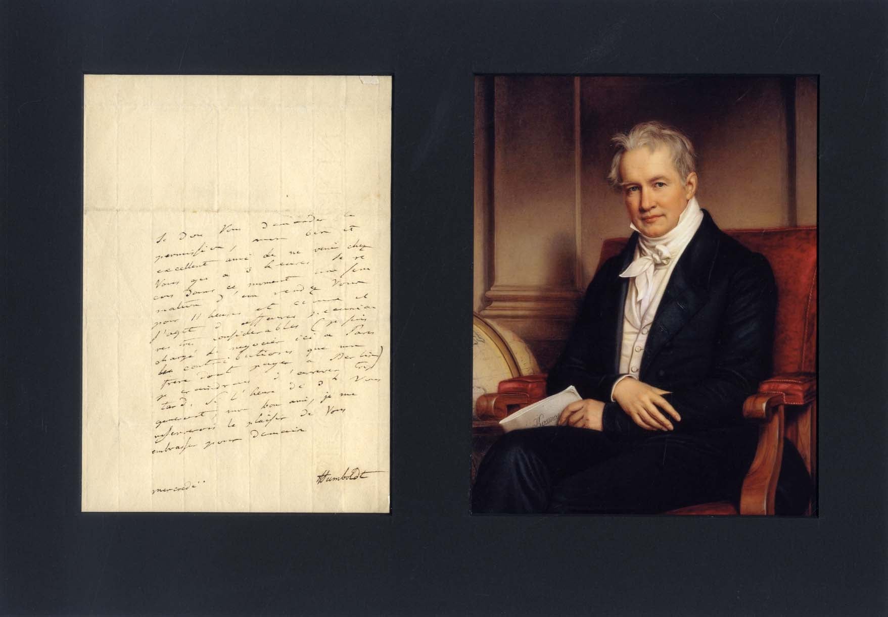 Alexander von Humboldt Autograph