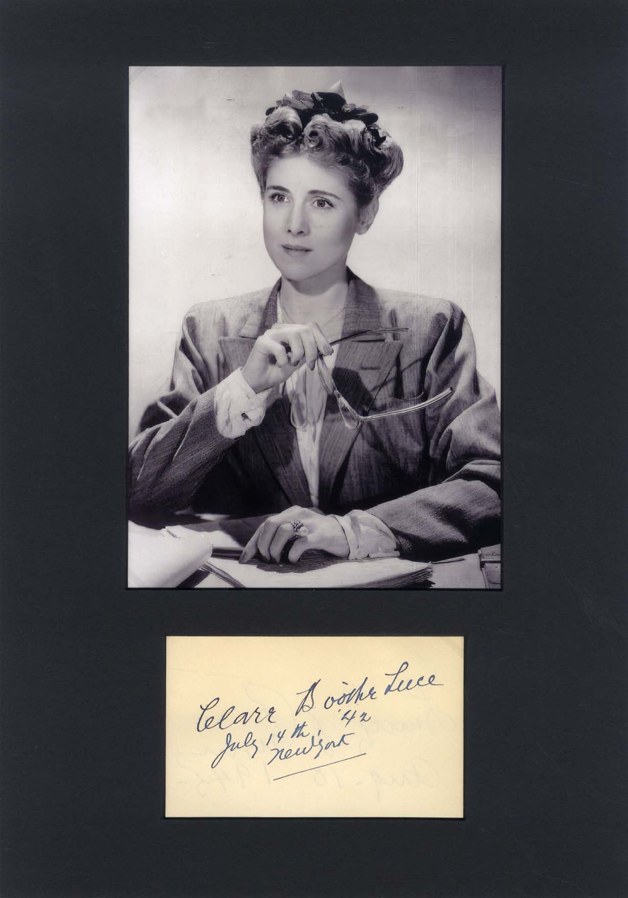 Clare Boothe Luce Autograph Autogramm | ID 15394962801021