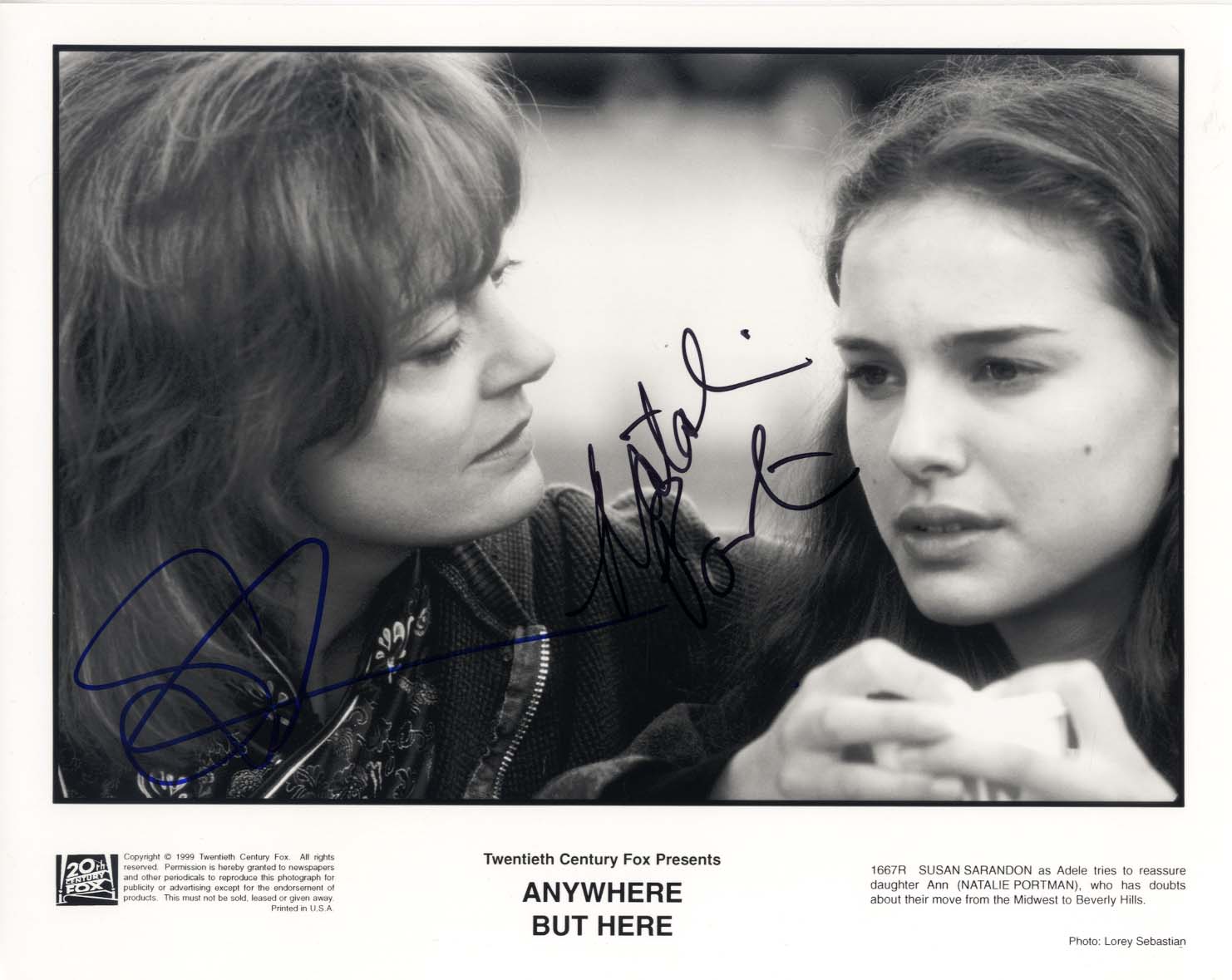 Natalie & Susan Portman & Sarandon Autograph Autogramm | ID 15424004391293