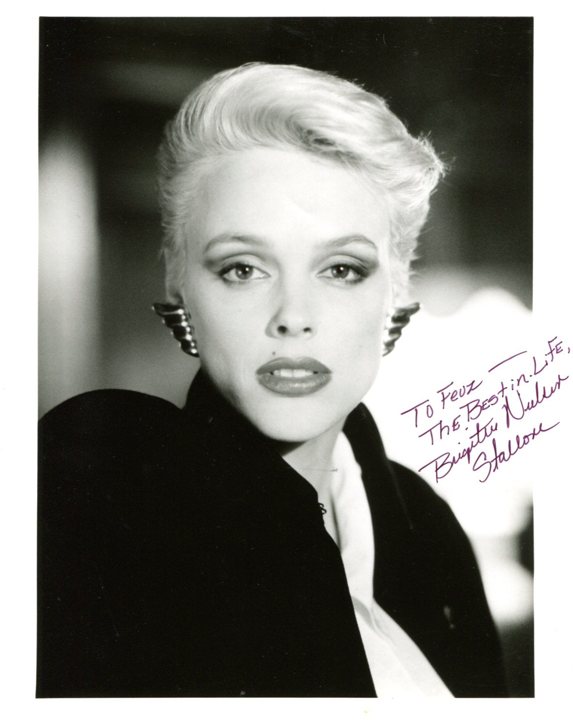 Brigitte Nielsen Autograph