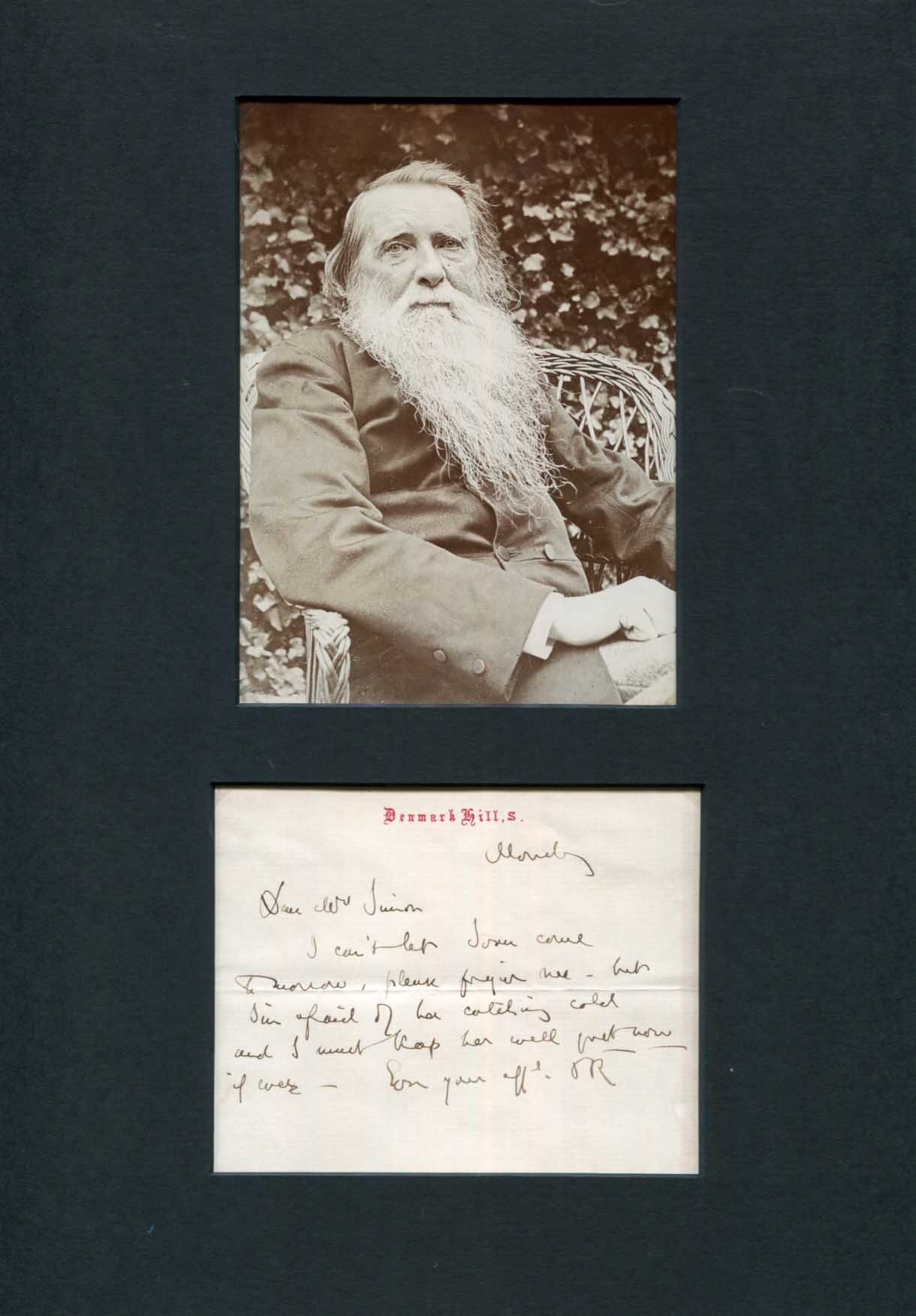 John Ruskin Autograph