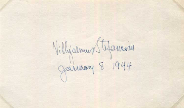 Vilhjalmur Stefansson Autograph Autogramm | ID 15455003738493