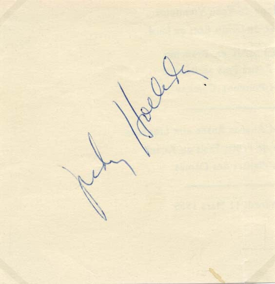 Judy Holliday Autograph Autogramm | ID 15473239163261