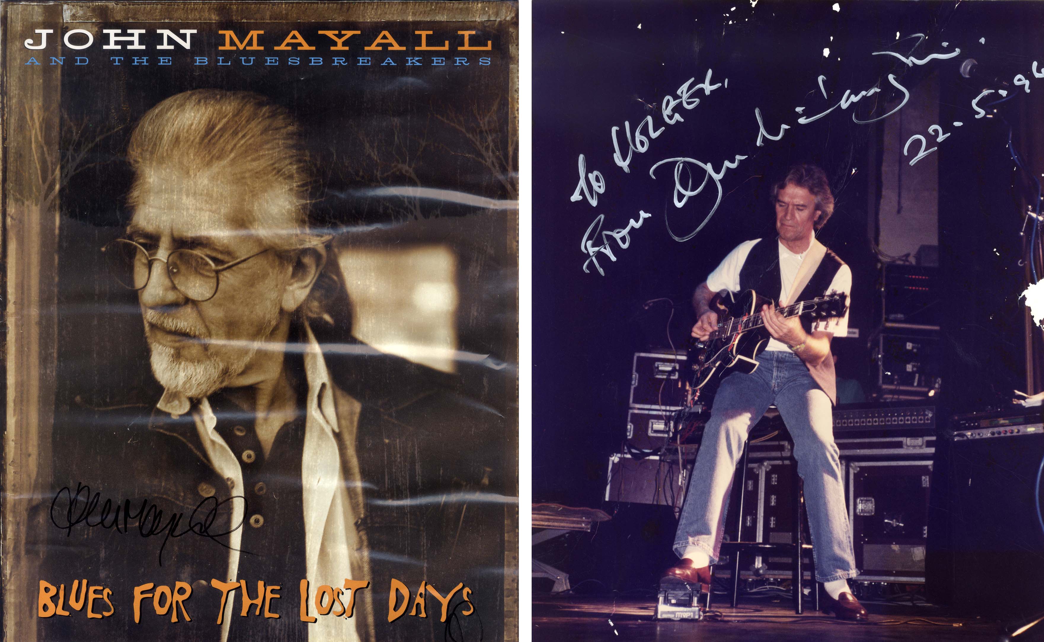 John Mayall & John McLaughlin Autographs