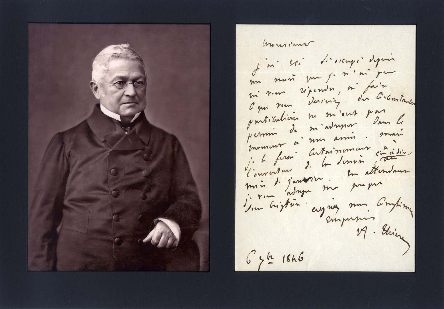 Adolphe Thiers Autogramm