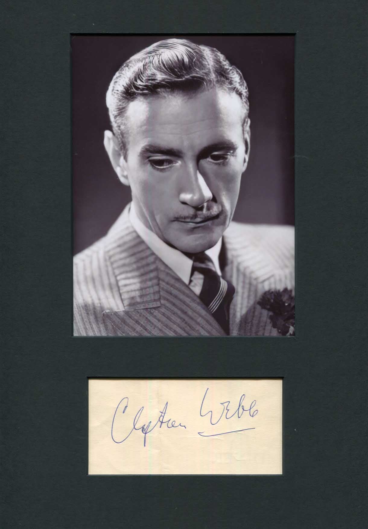 Clifton Webb Autograph Autogramm | ID 15492399759741