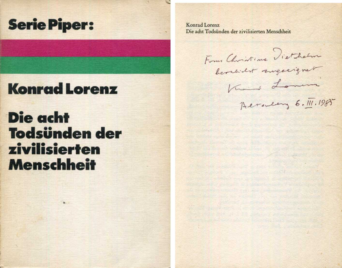 Konrad Lorenz Autograph