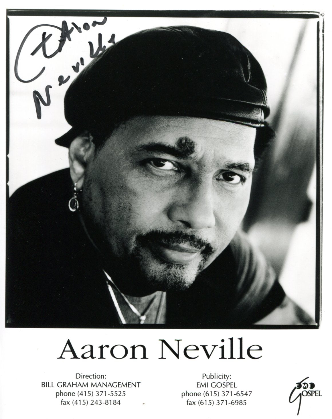 Aaron Neville Autograph
