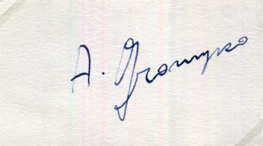 Andrei Gromyko Autograph Autogramm | ID 15535112683901