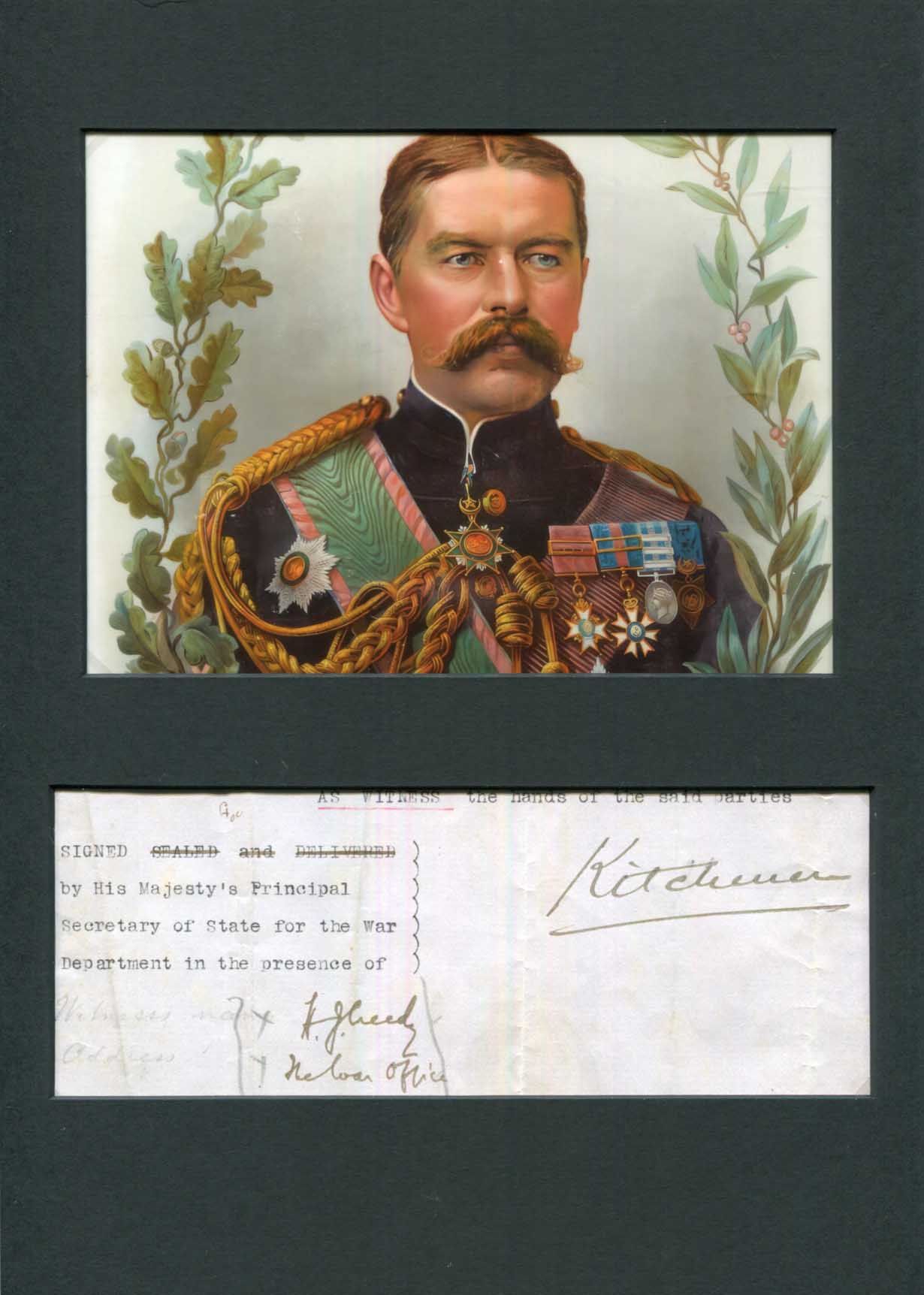 H. Herbert Kitchener Autogramm