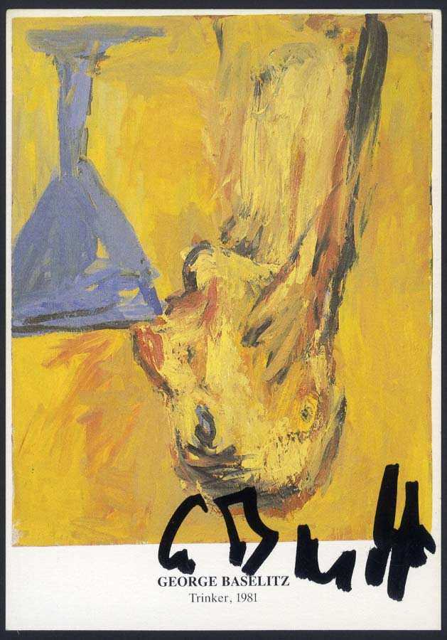 Georg Baselitz Autogramm