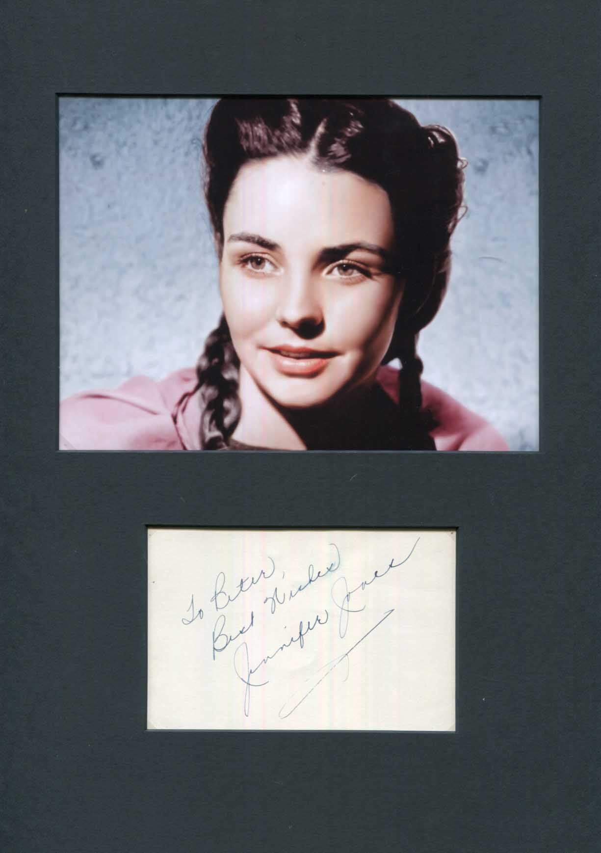 Jennifer Jones Autograph Autogramm | ID 15573428863357