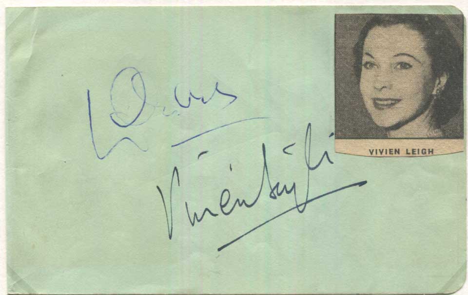 Vivien Leigh Autograph Autogramm | ID 15573436596605