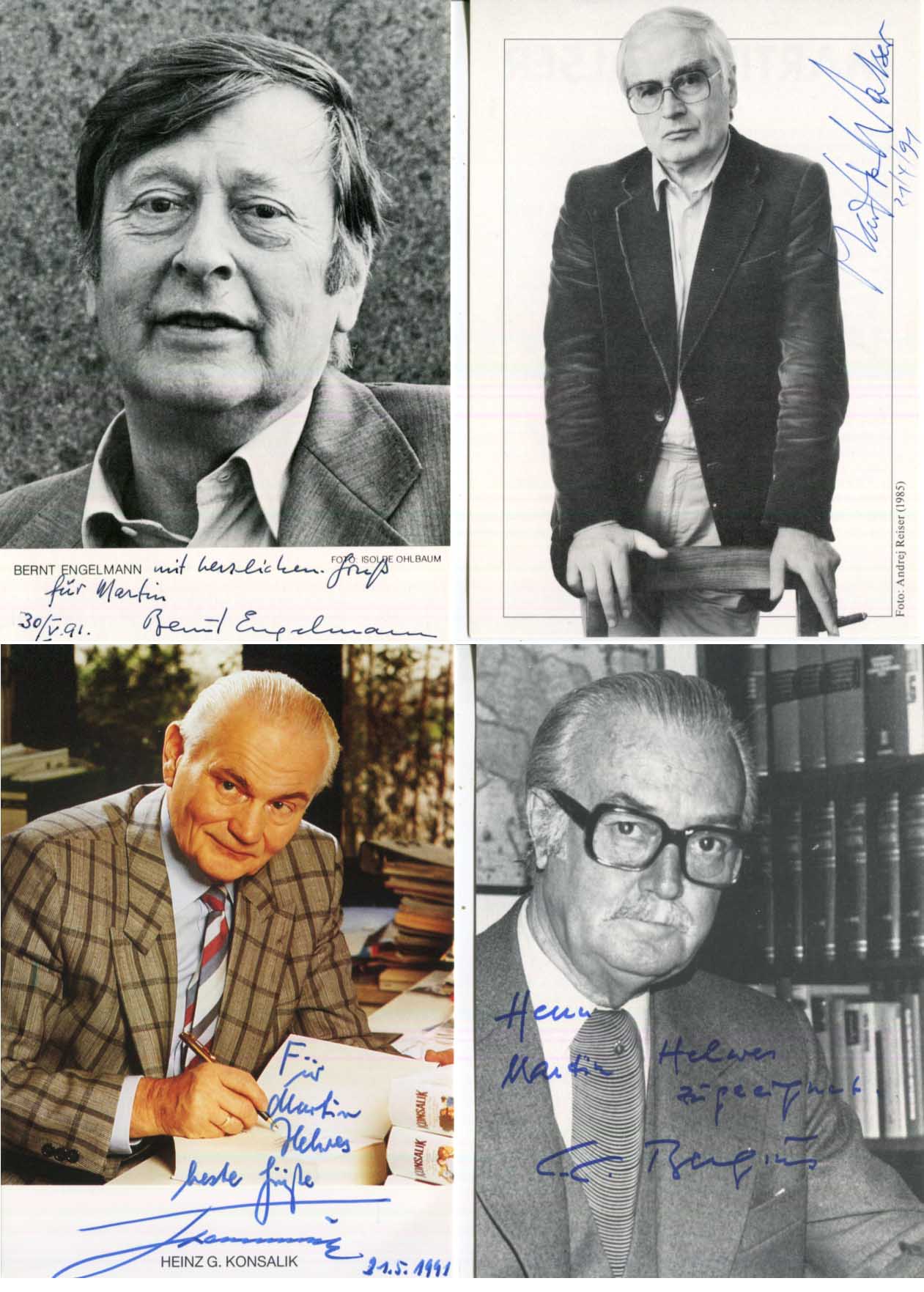 German Novelists (4) Autographs
