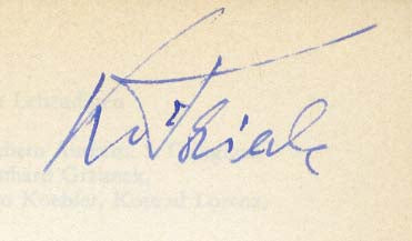 Karl von Frisch Autograph Autogramm | ID 15587003761021