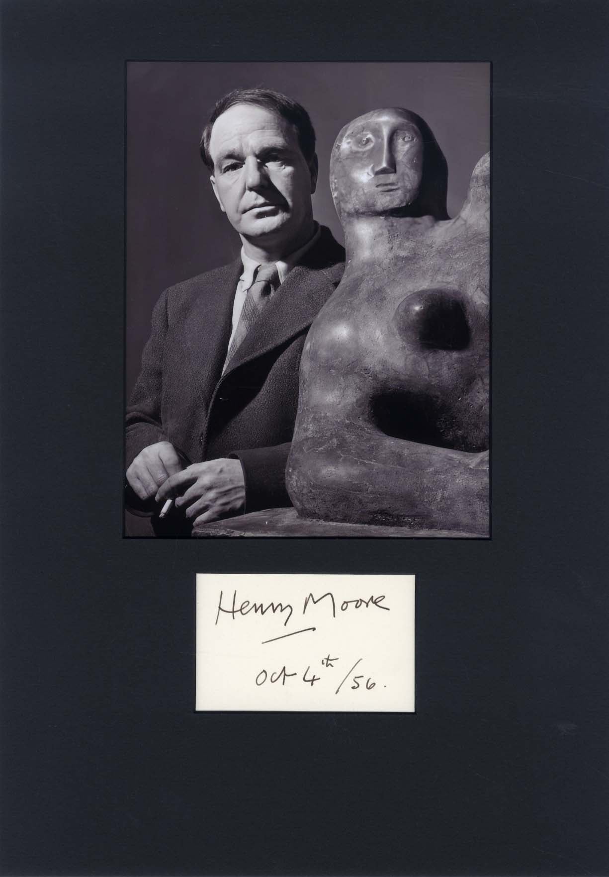 Henry Moore Autograph