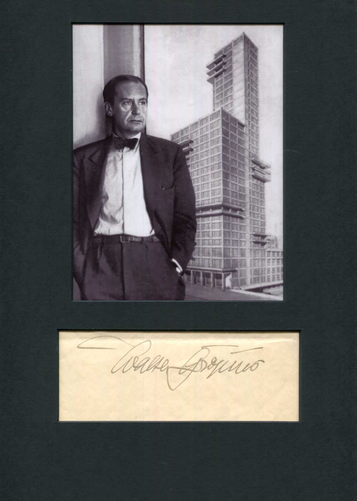 Walter Gropius Autograph Autogramm | ID 15604635730301