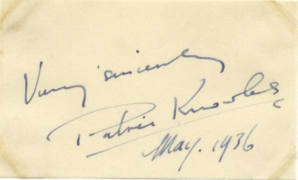 Patric Knowles Autograph Autogramm | ID 15606580314493
