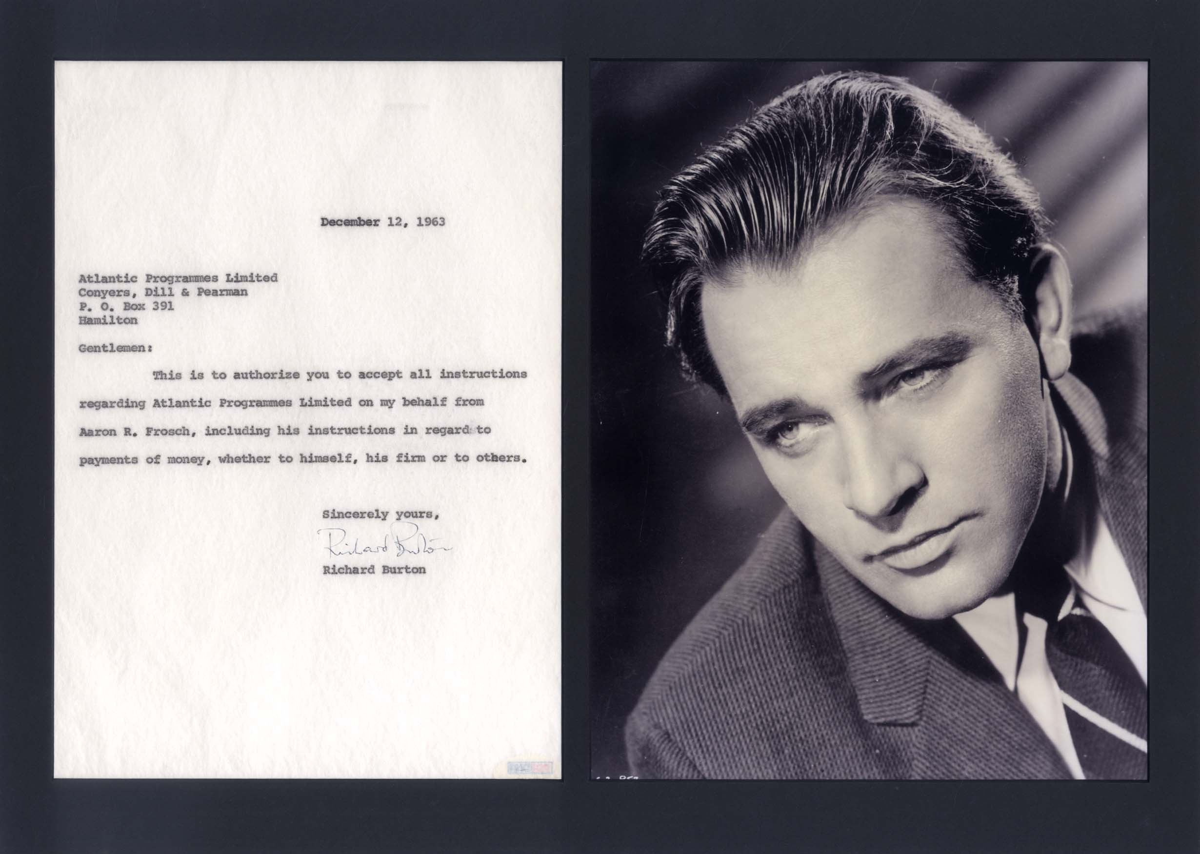 Richard Burton Autograph Autogramm | ID 15606799401341