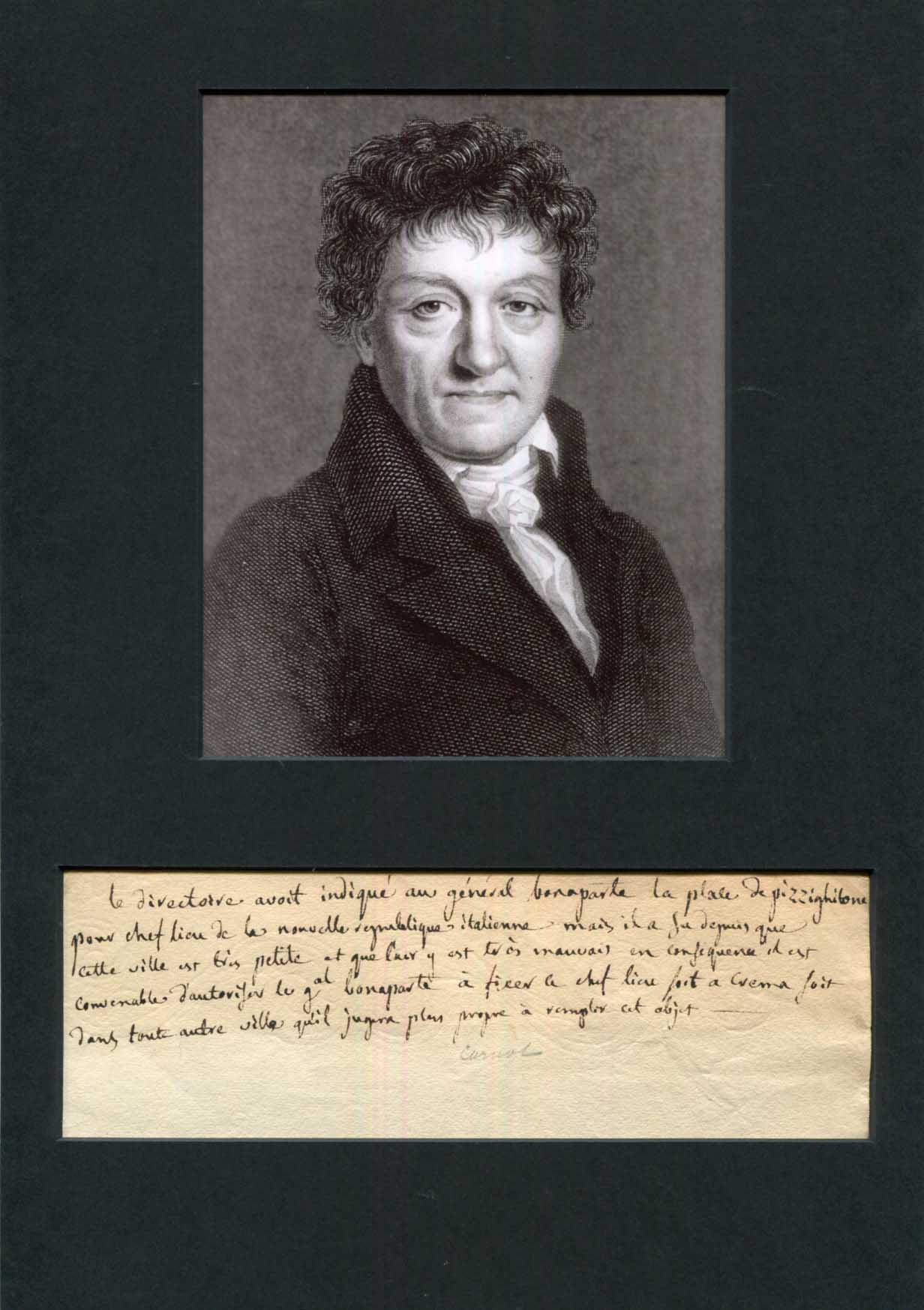 Lazare Carnot Autograph
