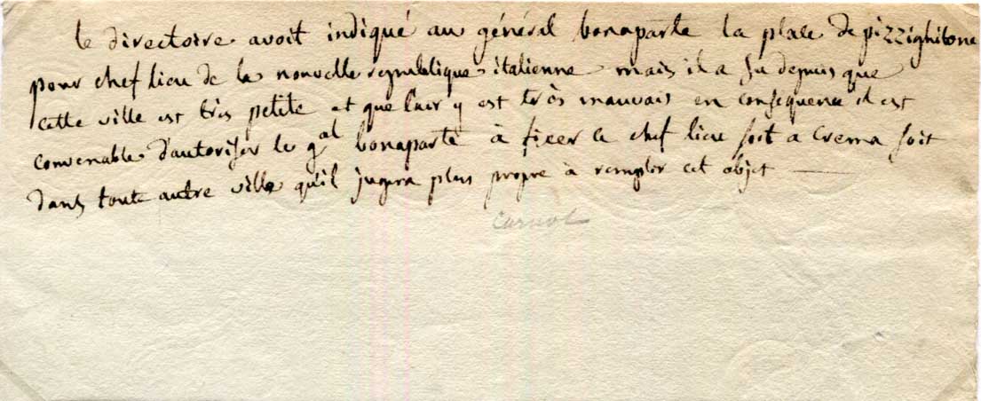 Lazare Carnot Autograph