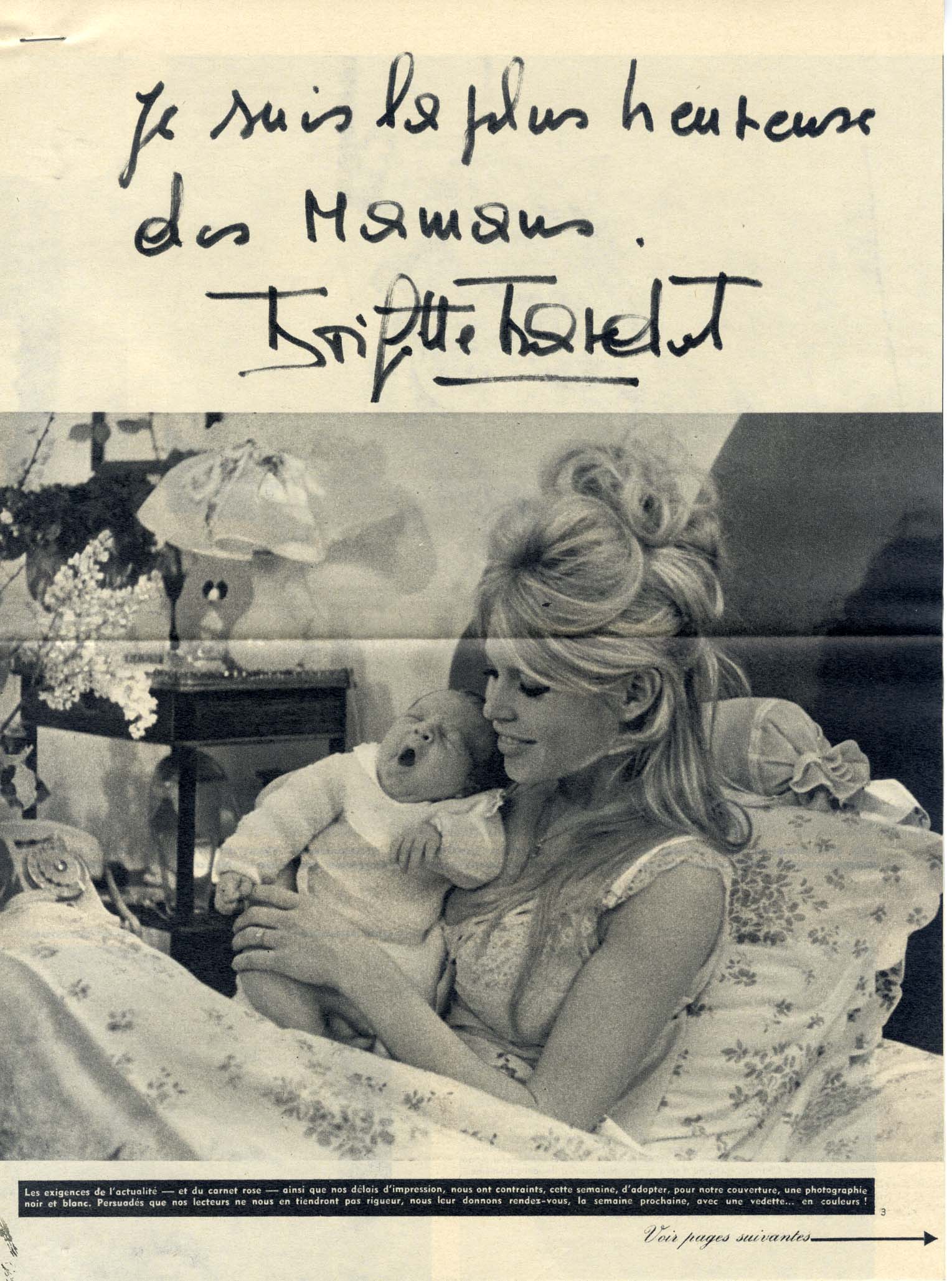 Brigitte Bardot & Gina Lollobrigida Autographs
