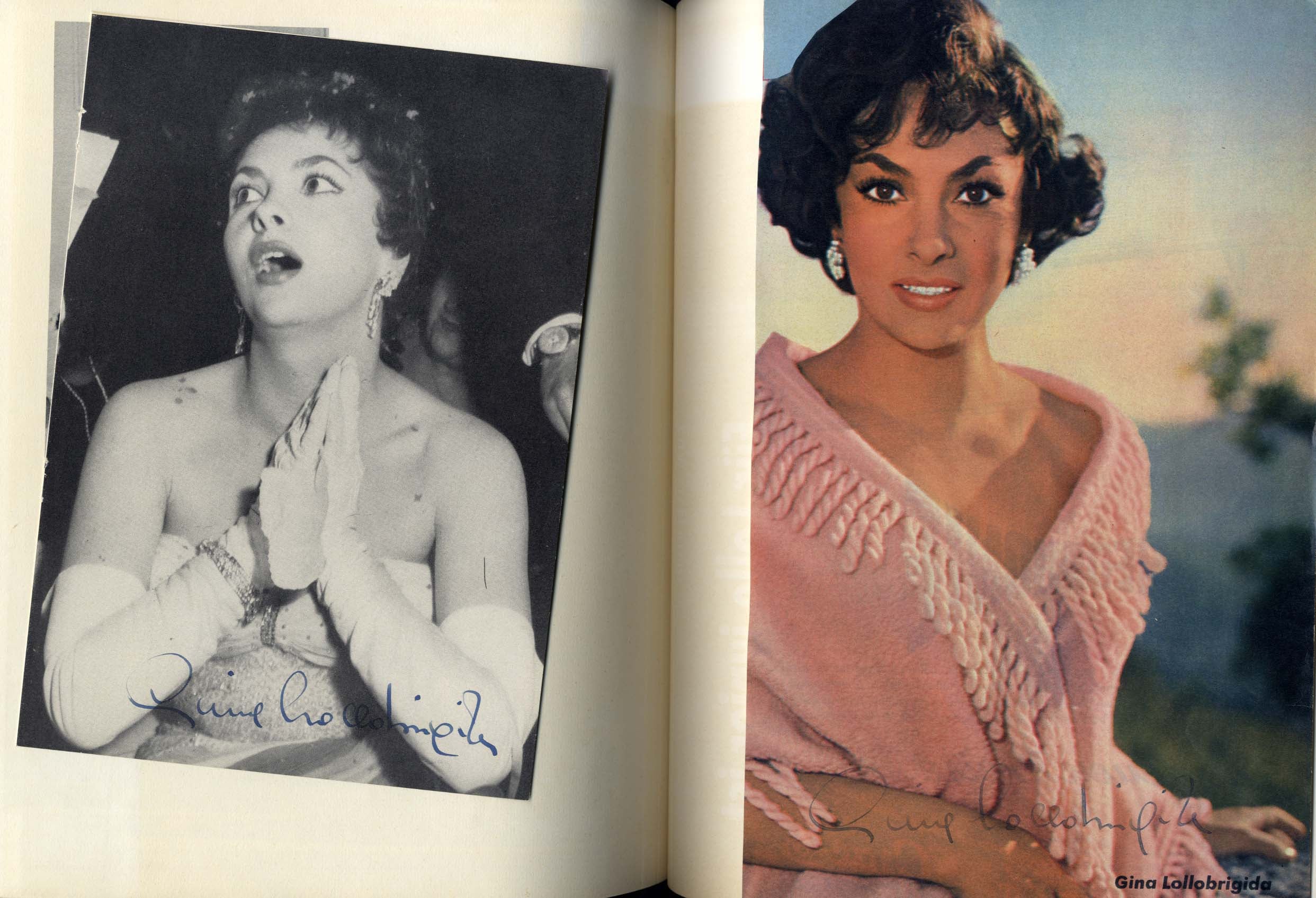 Brigitte Bardot & Gina Lollobrigida Autographs