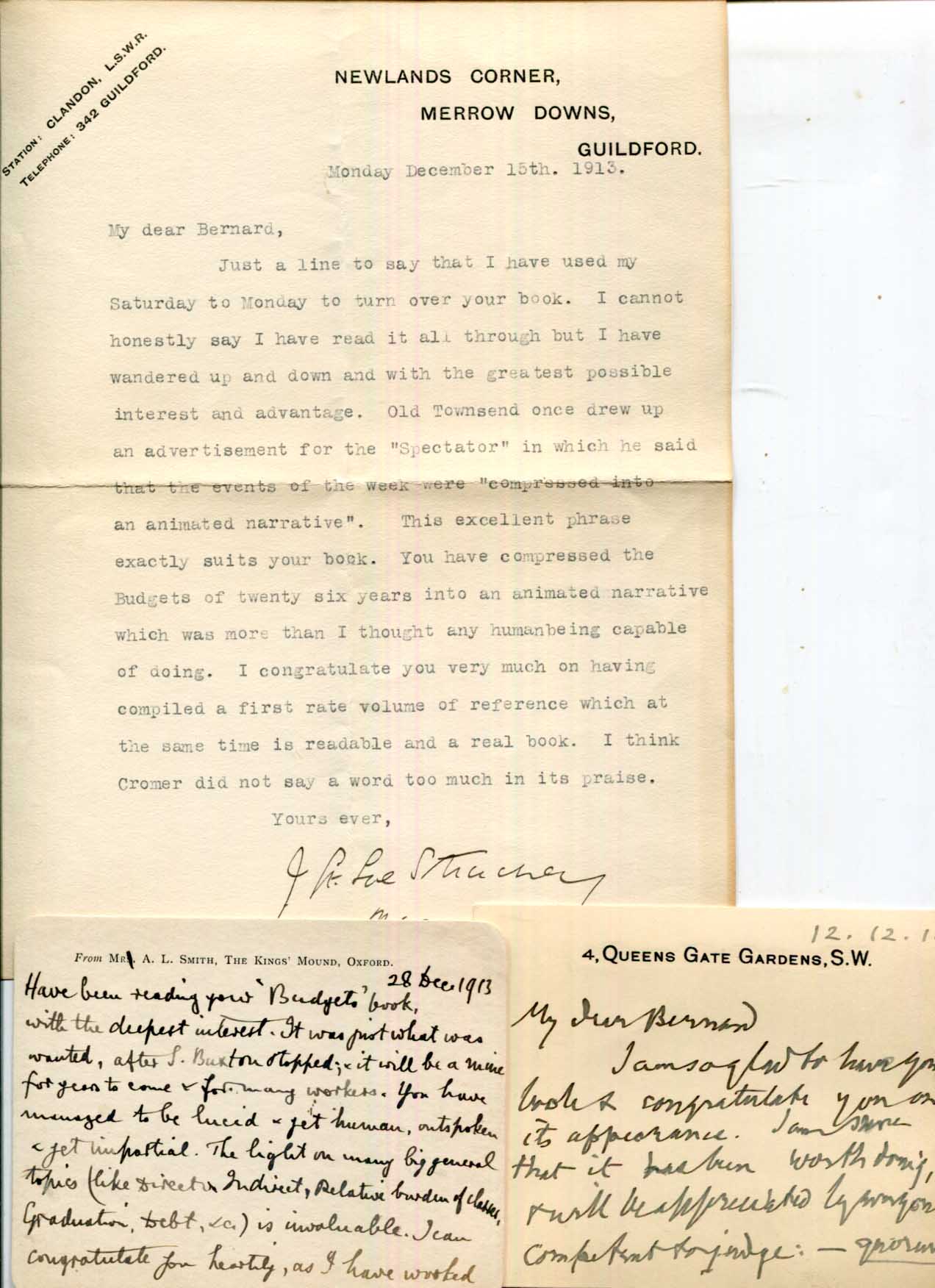 Arthur James Balfour & H. H. Asquith & others Autographs