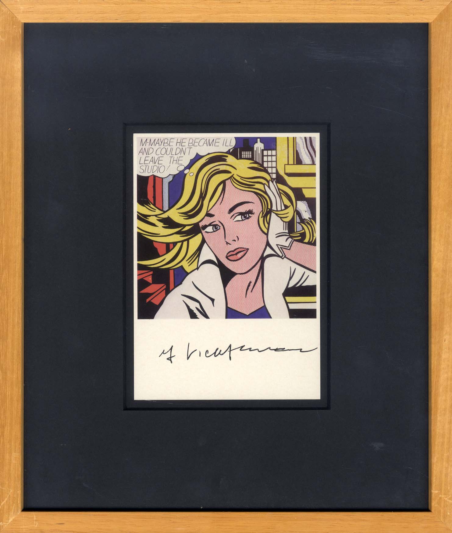 Roy Lichtenstein Autograph