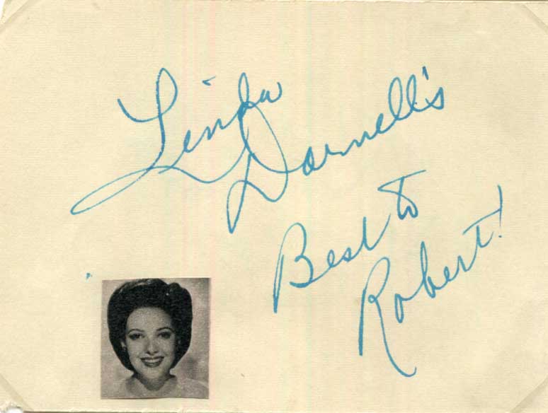 Linda Darnell Autograph Autogramm | ID 15640900698493
