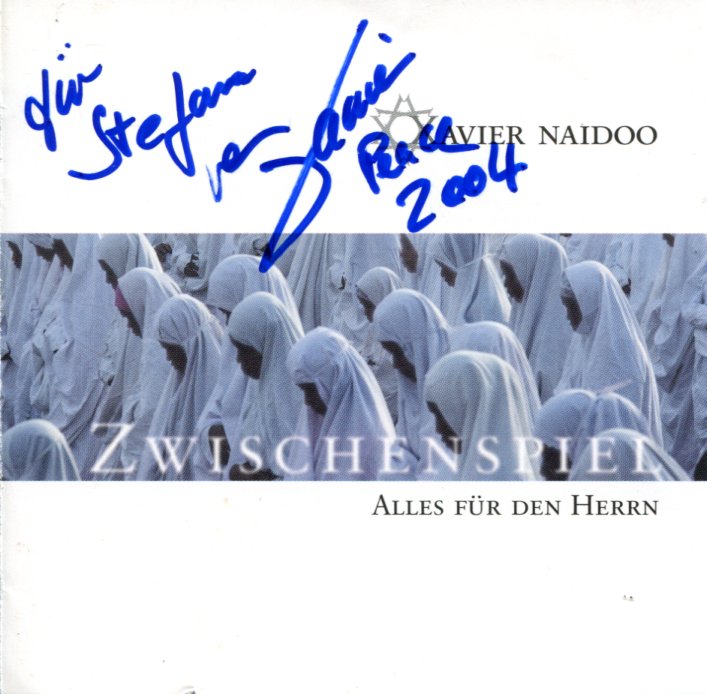 Xavier Naidoo Autograph