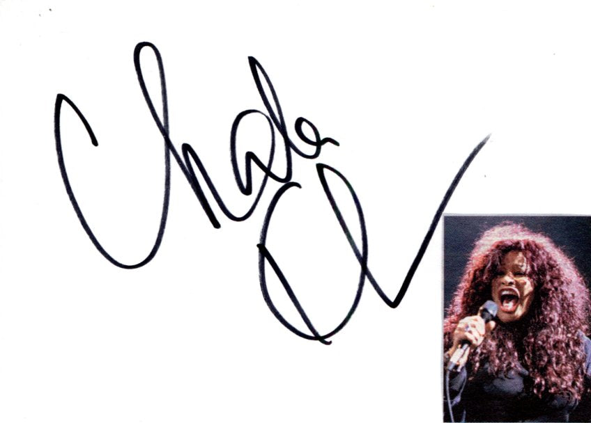 Chaka Khan Autograph Autogramm | ID 15657477472637