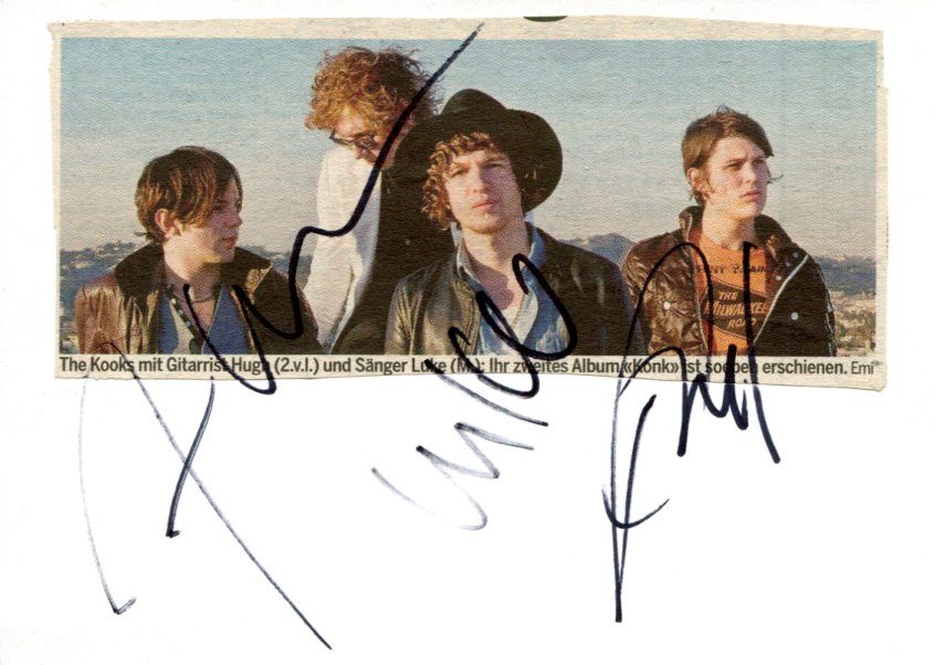 The Kooks Autograph Autogramm | ID 15657482322301