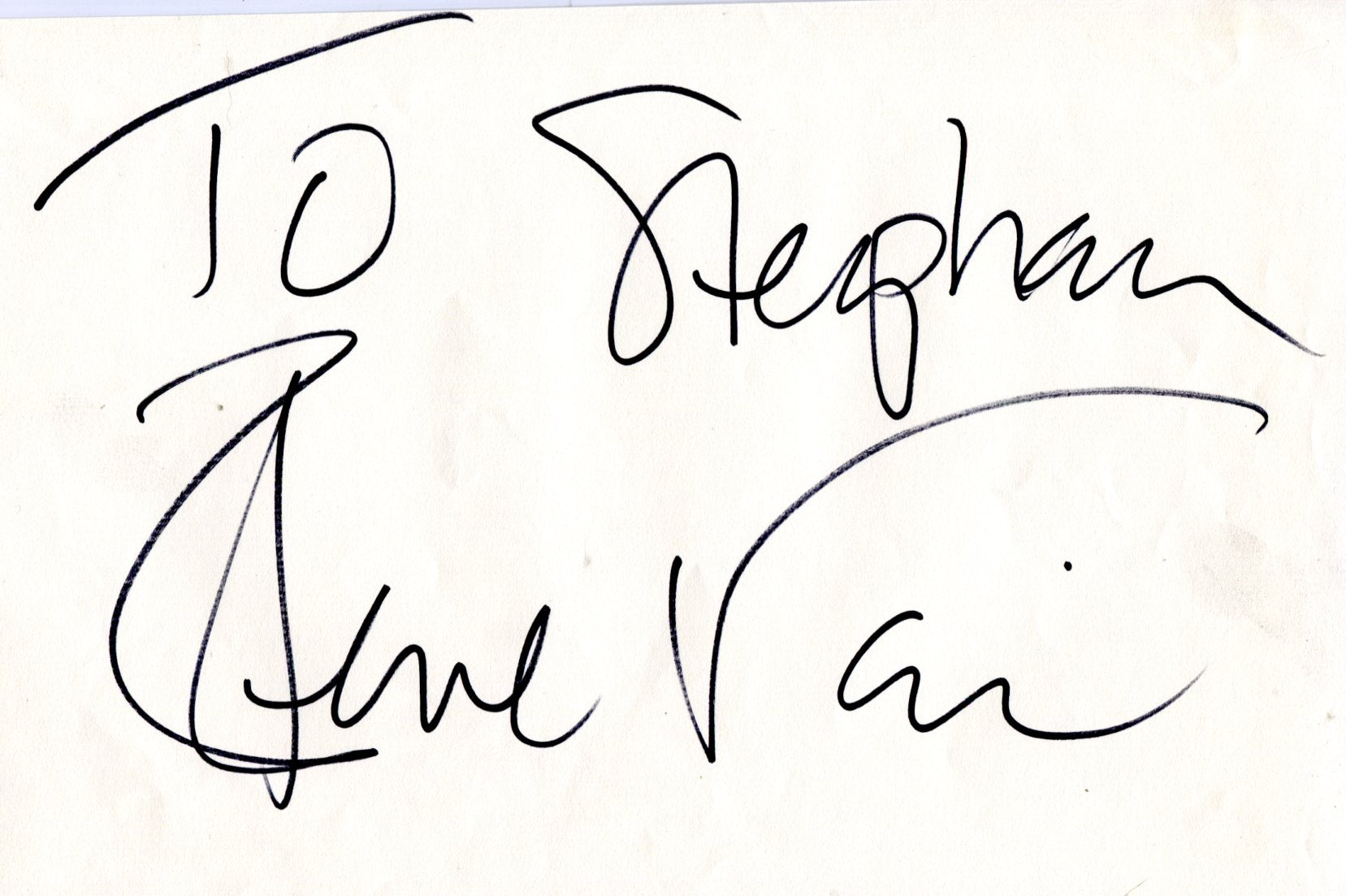 Steve Vai 直筆サイン入りCD Steve Vai autograph, signed album page
