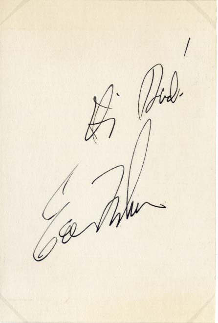 Elizabeth Taylor & Eddie Fisher Autographs