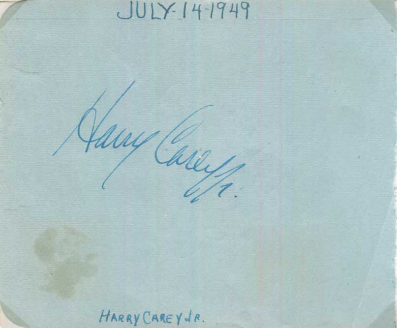 Harry Carey Autograph Autogramm | ID 15660914278781