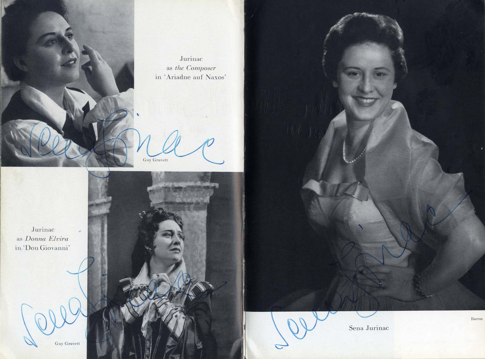 Opera Singers Autographs
