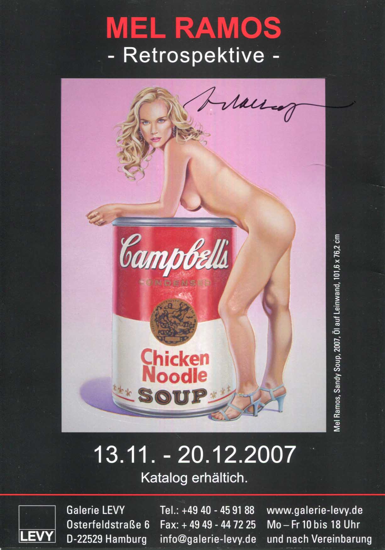 Mel Ramos Autograph Autogramm | ID 15676294889853