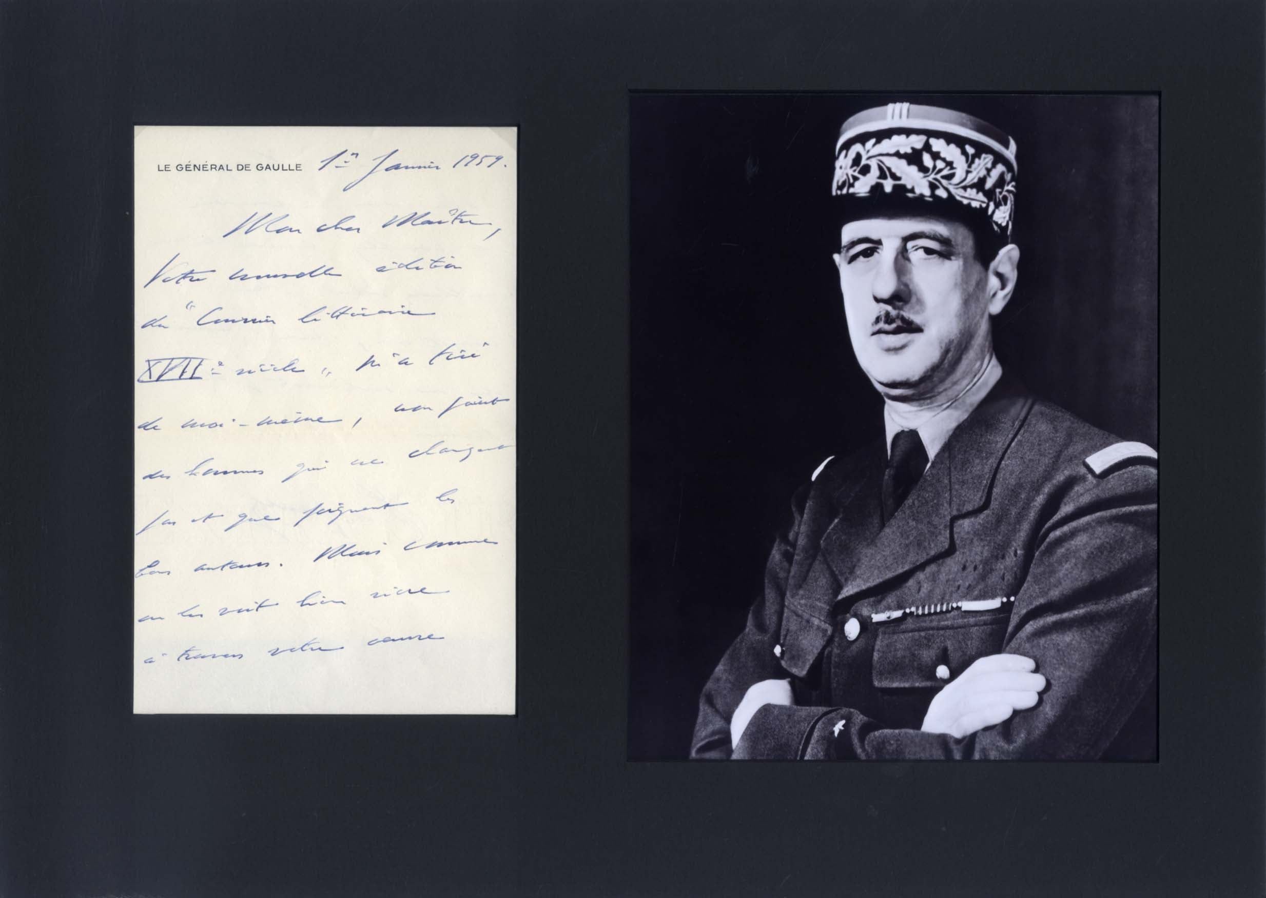 Charles de Gaulle Autogramm