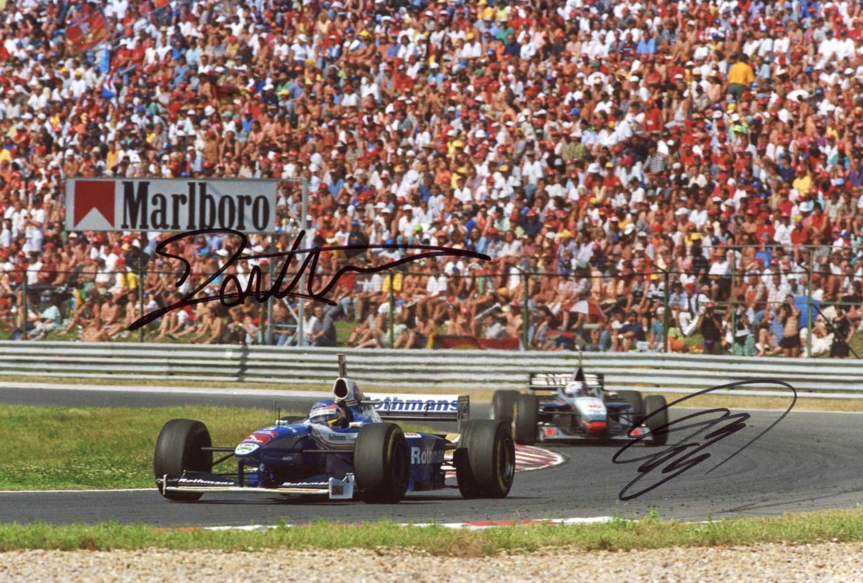 David & Jacques Coulthard & Villeneuve Autograph Autogramm | ID 15682297692541