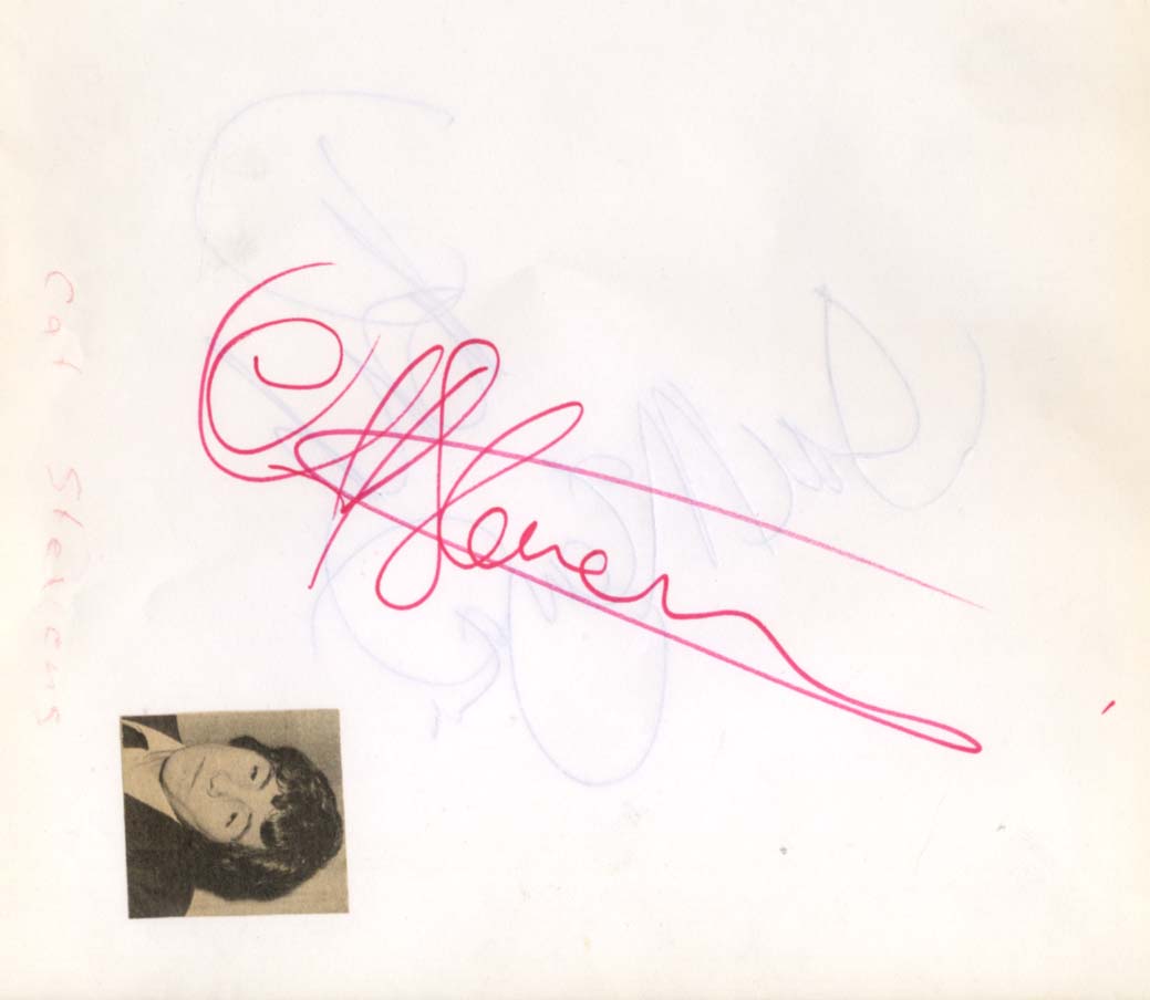 Cat Stevens & Small Faces Autographs
