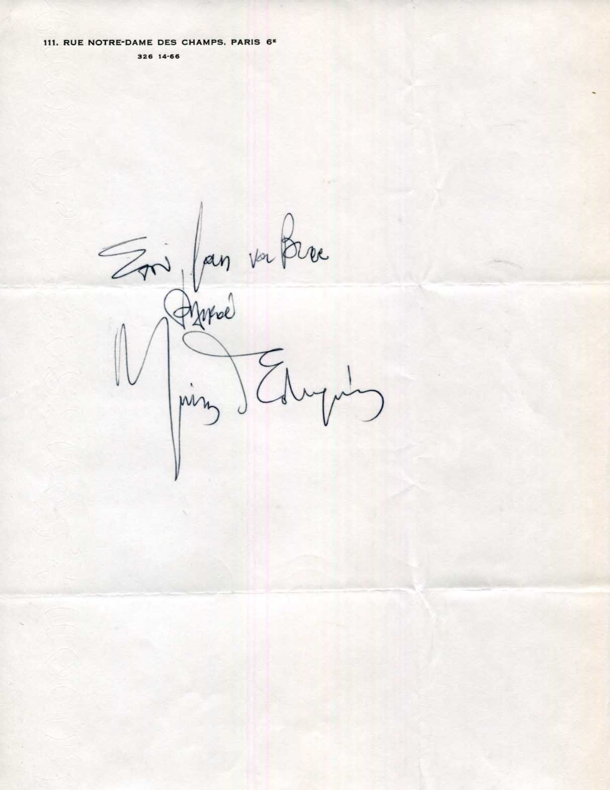 Mikis Theodorakis Autograph Autogramm | ID 15690607034749