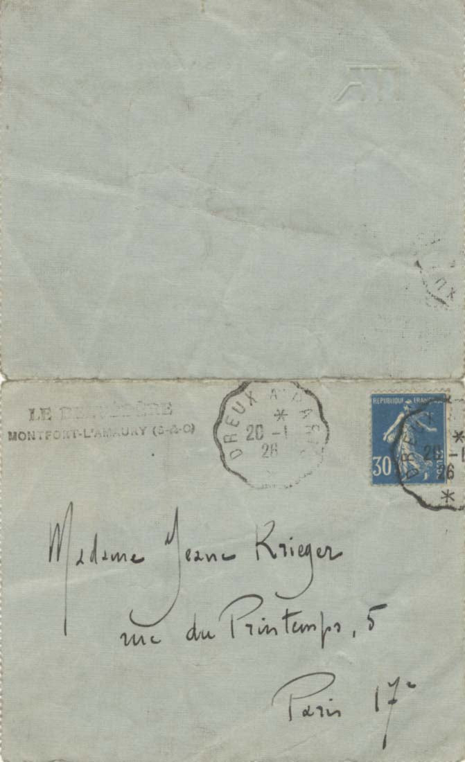 Maurice Ravel Autograph