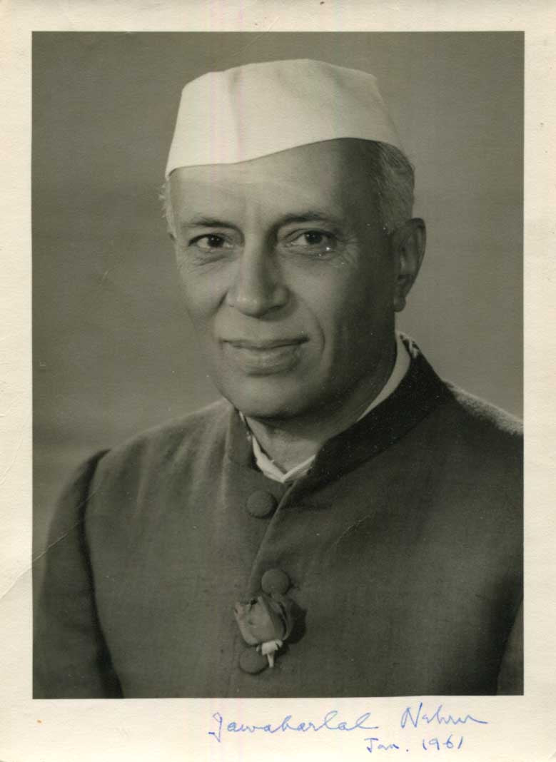 Jawaharlal Nehru Autograph Autogramm | ID 15691957404029